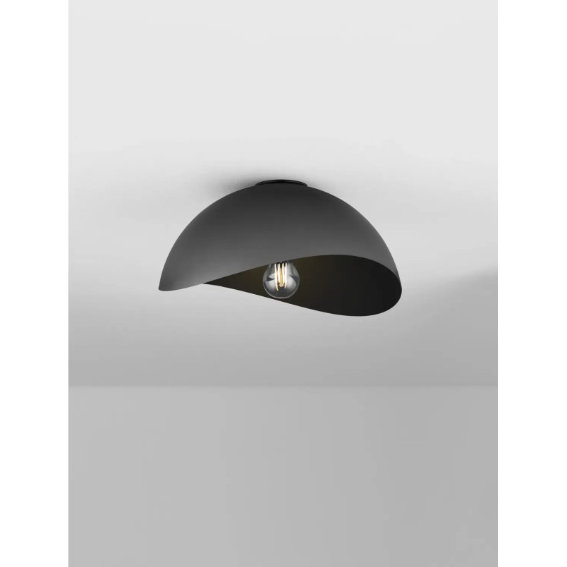 Plafon organiczny z metalu Martino 30cm czarny
