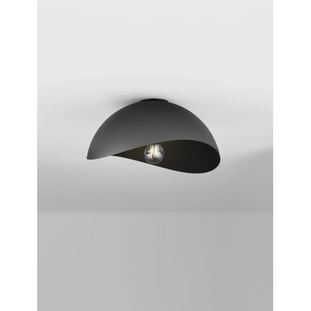 Plafon organiczny z metalu Martino 30cm czarny
