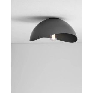 Plafon organiczny z metalu Martino 30cm czarny
