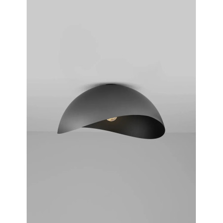 Plafon organiczny z metalu Martino 50cm czarny