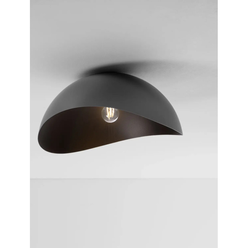 Plafon organiczny z metalu Martino 50cm czarny
