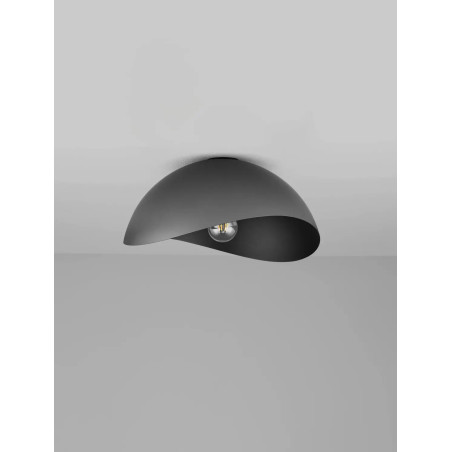 Plafon organiczny z metalu Martino 40cm czarny