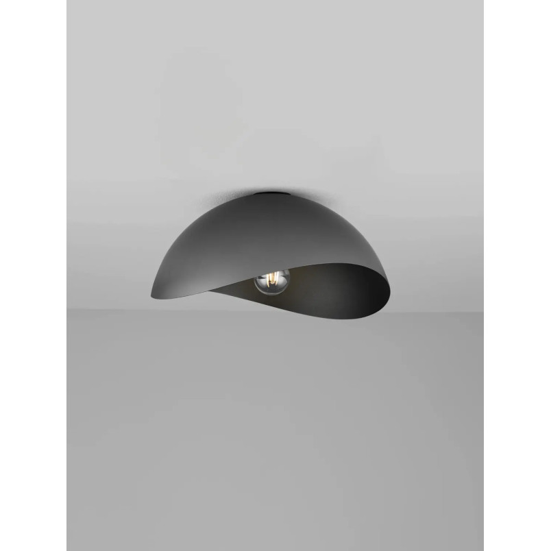 Plafon organiczny z metalu Martino 40cm czarny