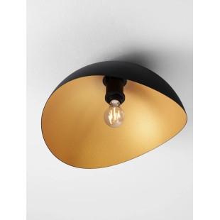 Plafon organiczny z metalu Martino 40cm czarno-złoty