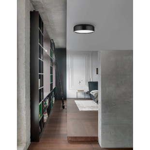 Plafon metalowy Abruzzi 48cm czarny