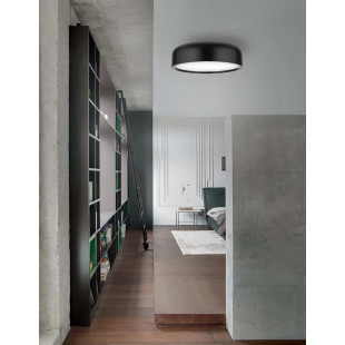 Plafon metalowy Abruzzi 35cm czarny