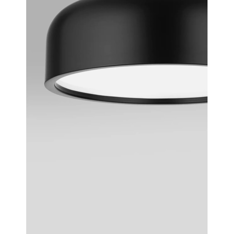 Plafon metalowy Abruzzi 35cm czarny