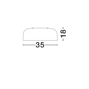 Plafon metalowy Abruzzi 35cm biały
