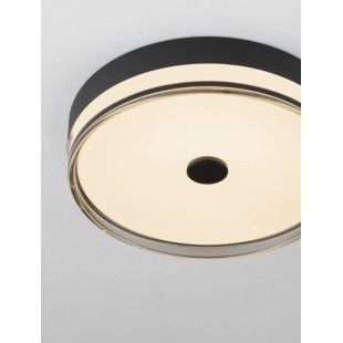Plafon okrągły modern Trimonte 40cm LED 3000K czarny / dymiony akryl