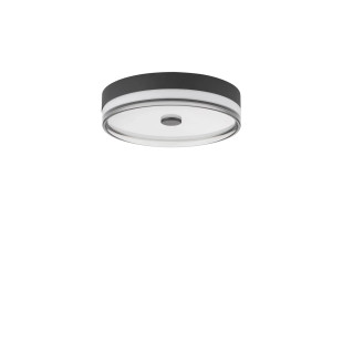 Plafon okrągły modern Trimonte 40cm LED 3000K czarny / dymiony akryl