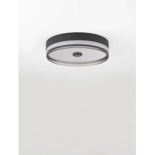 Plafon okrągły modern Trimonte 40cm LED 3000K czarny / dymiony akryl