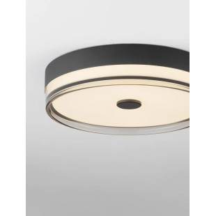 Plafon okrągły modern Trimonte 40cm LED 3000K czarny / dymiony akryl