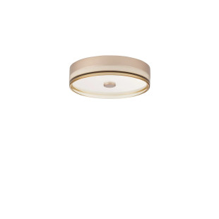 Plafon okrągły modern Trimonte 40cm LED 3000K szampańskie złoto / bursztynowy akryl