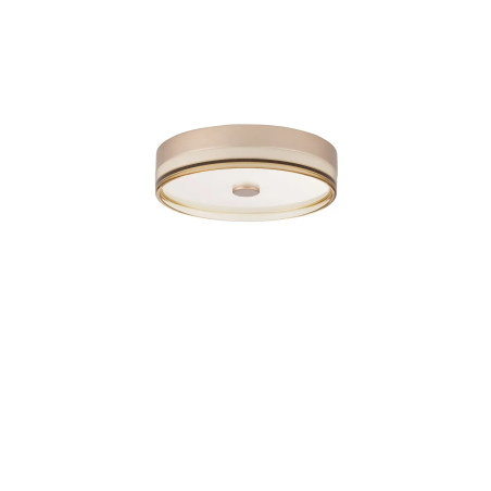 Plafon okrągły modern Trimonte 40cm LED 3000K szampańskie złoto / bursztynowy akryl