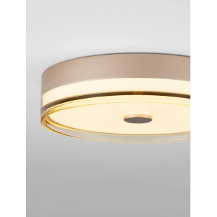 Plafon okrągły modern Trimonte 40cm LED 3000K szampańskie złoto / bursztynowy akryl