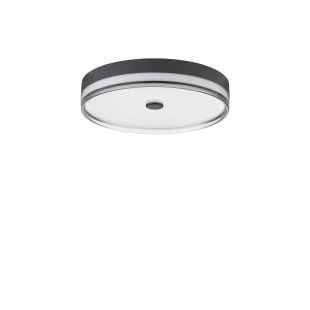 Plafon okrągły modern Trimonte 50cm LED 3000K czarny / dymiony akryl