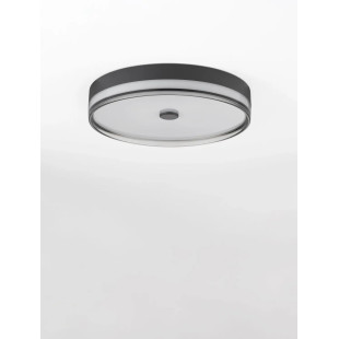 Plafon okrągły modern Trimonte 50cm LED 3000K czarny / dymiony akryl