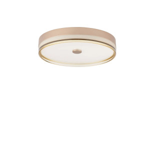 Plafon okrągły modern Trimonte 50cm LED 3000K szampańskie złoto / bursztynowy akryl
