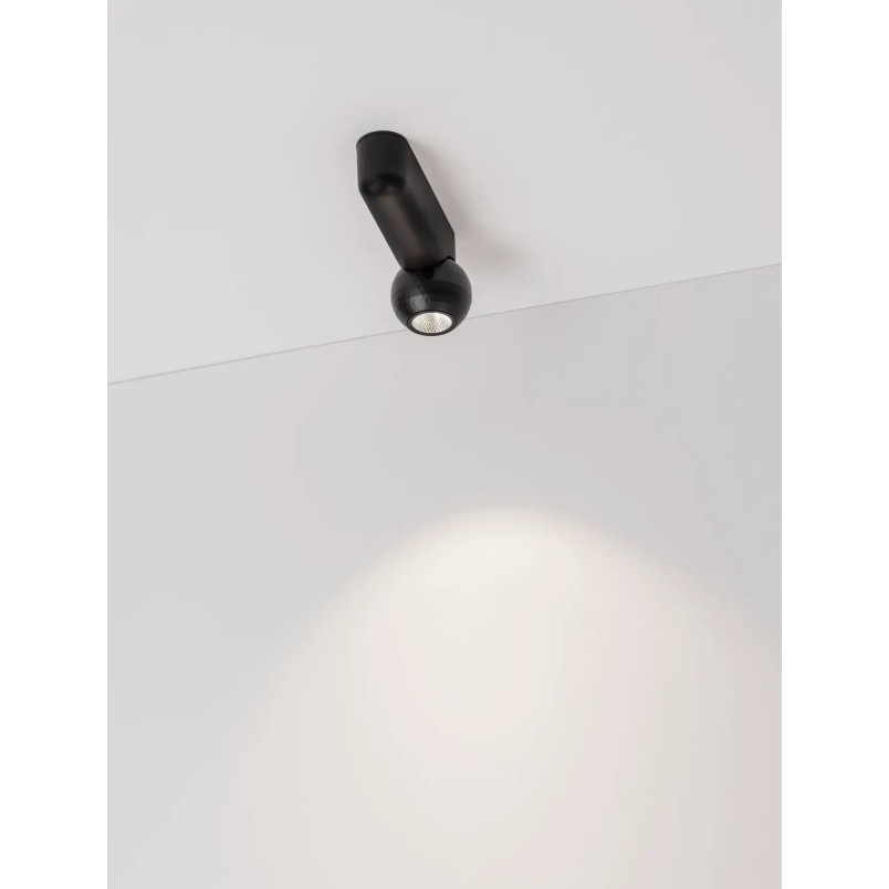 Kinkiet kula - regulowany Berceto LED 2700K czarny