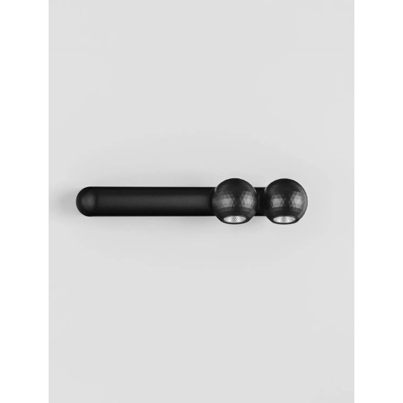 Reflektor podtynkowy 2 kule Berceto LED 2700K czarny