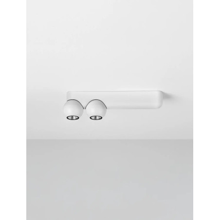 Reflektor podtynkowy 2 kule Berceto LED 2700K biały
