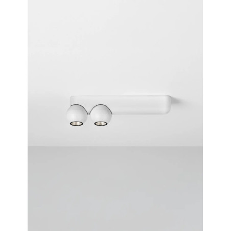 Reflektor podtynkowy 2 kule Berceto LED 2700K biały