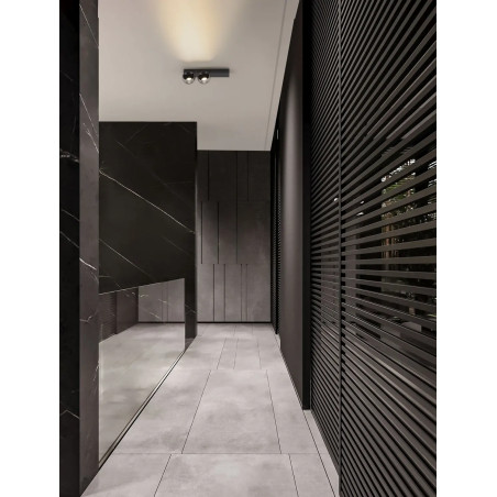 Reflektor sufitowy 2 kule ze ściemniaczem triac Niccio LED 3000K IP20 nikiel / czarny
