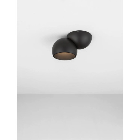 Reflektor sufitowy kula - regulowany Niccio LED 3000K IP20 czarny
