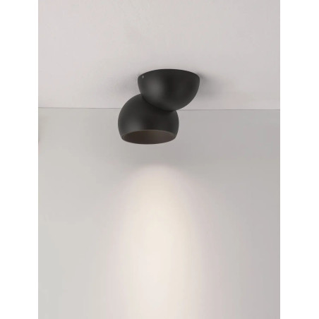 Reflektor sufitowy kula - regulowany Niccio LED 3000K IP20 czarny