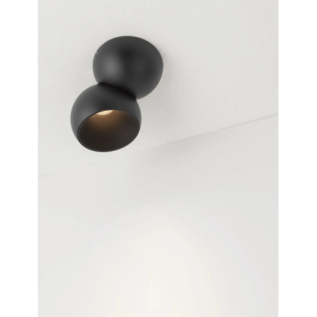 Reflektor sufitowy kula - regulowany Niccio LED 3000K IP20 czarny