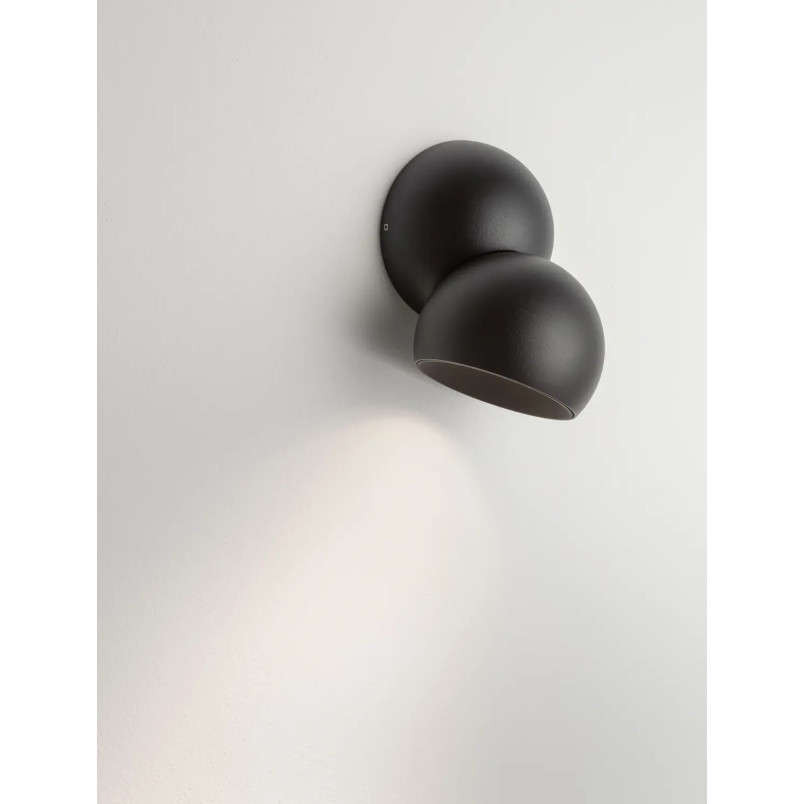 Reflektor sufitowy kula - regulowany Niccio LED 3000K IP20 czarny