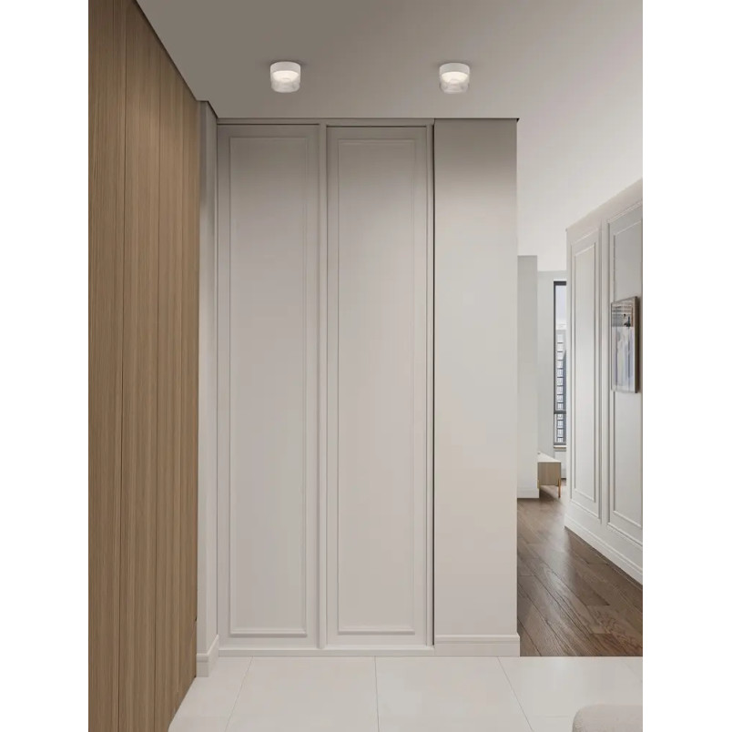 Plafon designerski Luce 15cm LED 3000K transparentny / biały