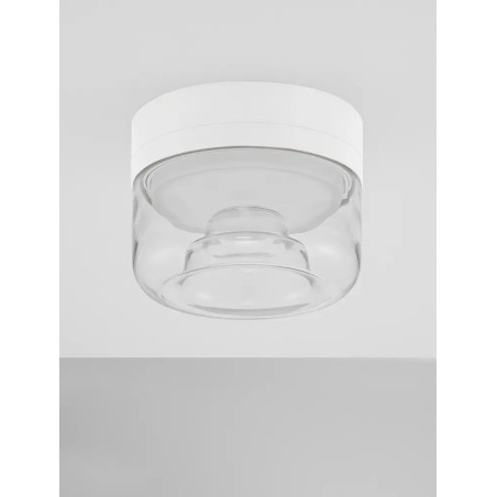 Plafon designerski Luce 15cm LED 3000K transparentny / biały