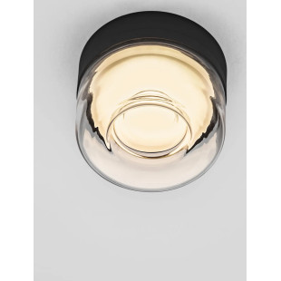 Plafon designerski Luce 15cm LED 3000K transparentny / czarny