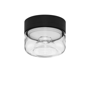 Plafon designerski Luce 15cm LED 3000K transparentny / czarny