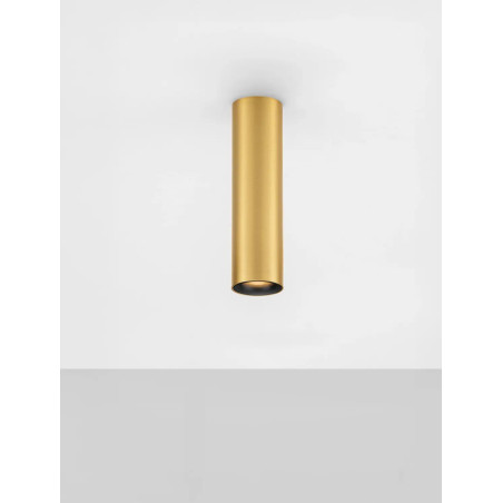 Lampa spot - tuba Merici 4cm H15cm LED 3000K matowe złoto