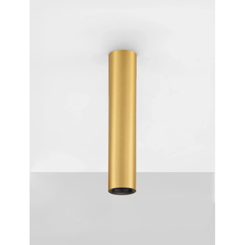 Lampa spot - tuba Merici 4cm H20cm LED 3000K matowe złoto