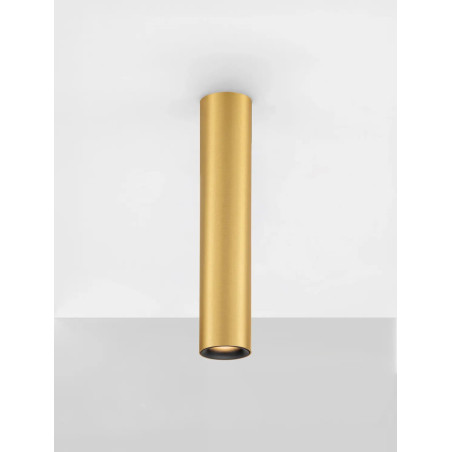 Lampa spot - tuba Merici 4cm H20cm LED 3000K matowe złoto