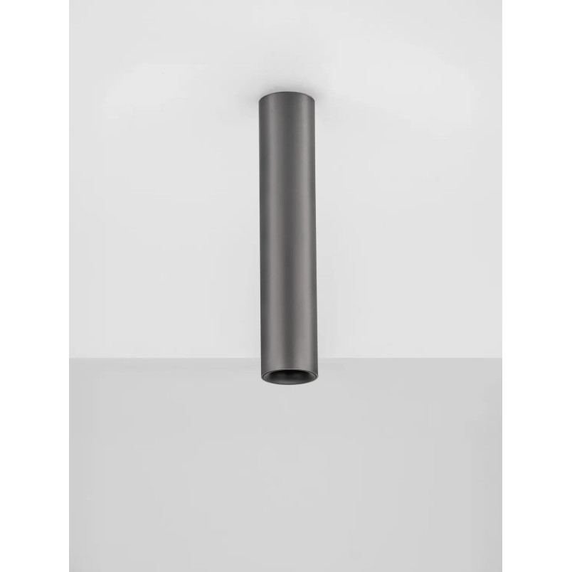 Lampa spot - tuba Merici 4cm H20cm LED 3000K czarny nikiel