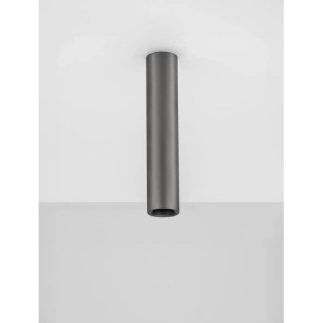 Lampa spot - tuba Merici 4cm H20cm LED 3000K czarny nikiel