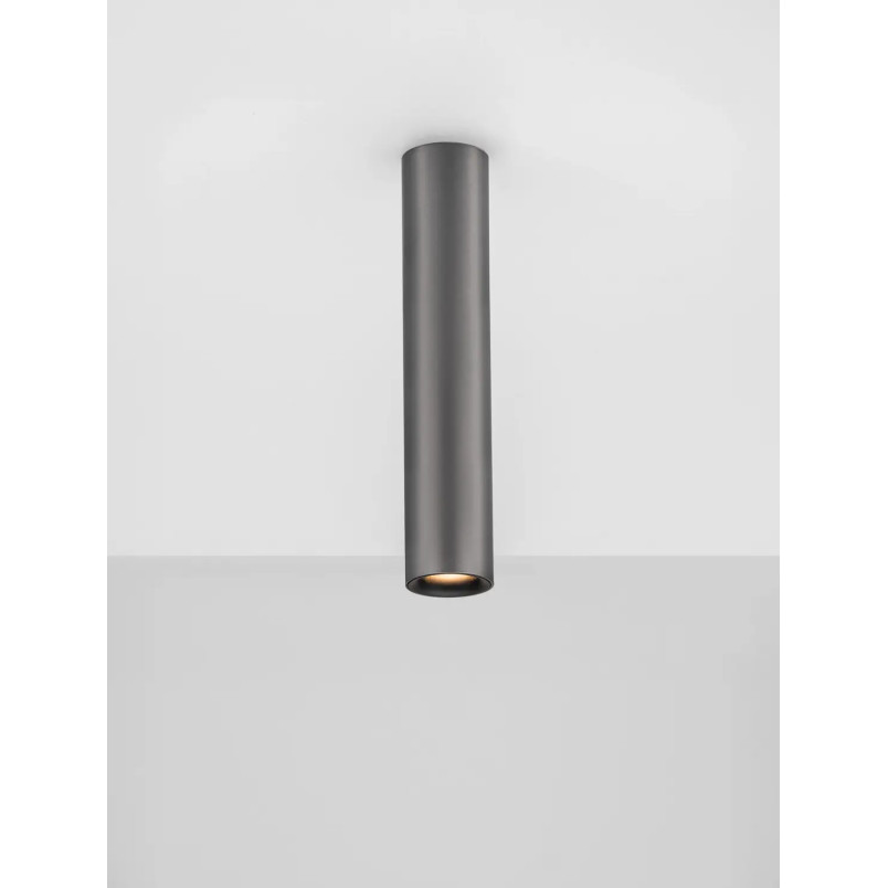 Lampa spot - tuba Merici 4cm H20cm LED 3000K czarny nikiel
