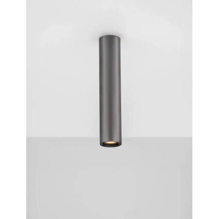 Lampa spot - tuba Merici 4cm H20cm LED 3000K czarny nikiel