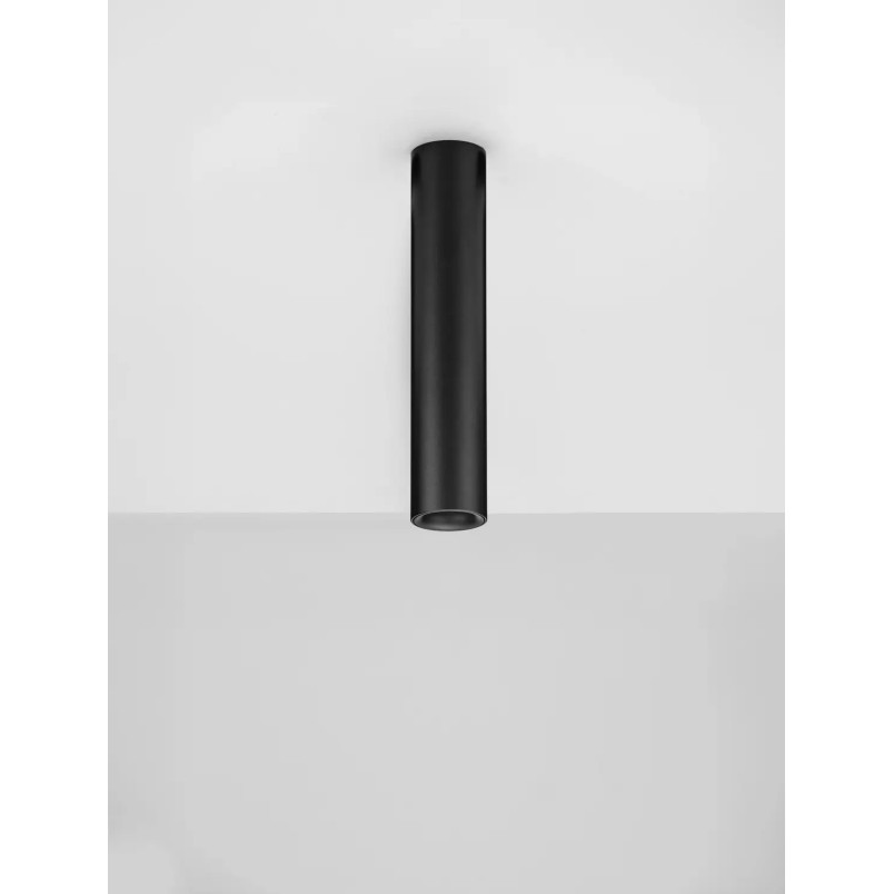 Lampa spot - tuba Merici 4cm H20cm LED 3000K czarna