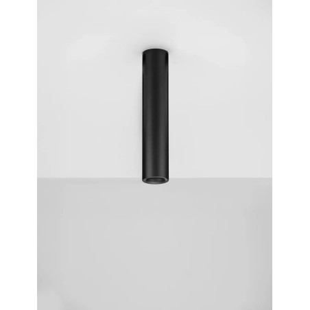 Lampa spot - tuba Merici 4cm H20cm LED 3000K czarna