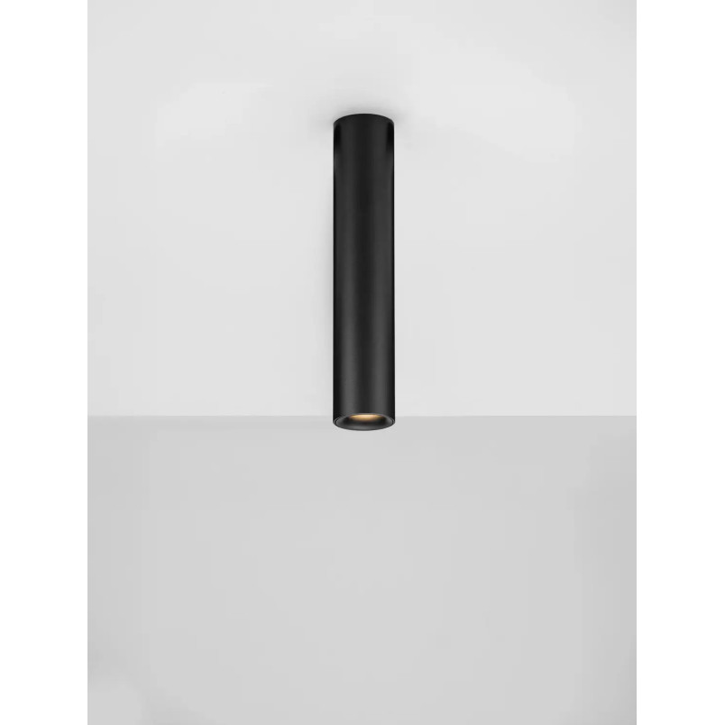 Lampa spot - tuba Merici 4cm H20cm LED 3000K czarna