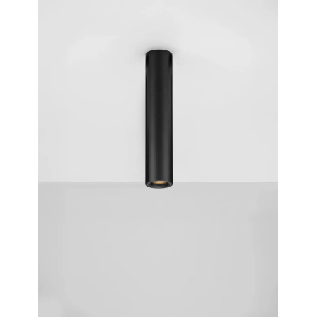 Lampa spot - tuba Merici 4cm H20cm LED 3000K czarna