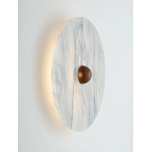 Kinkiet marmurowy okrągły Fasani 30cm LED 3000K