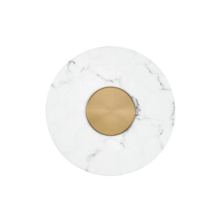 Kinkiet okrągły modern Aprano 40cm LED 3000K imitacja alabastru / złoty mosiądz