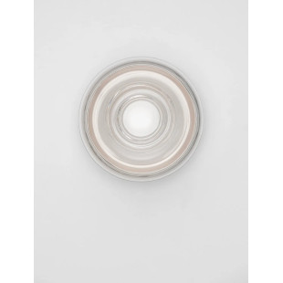 Kinkiet designerski okrągły Luce 15cm LED 3000K transparentny / biały