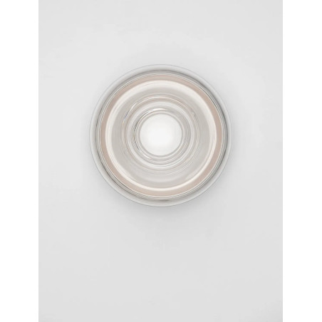 Kinkiet designerski okrągły Luce 15cm LED 3000K transparentny / biały